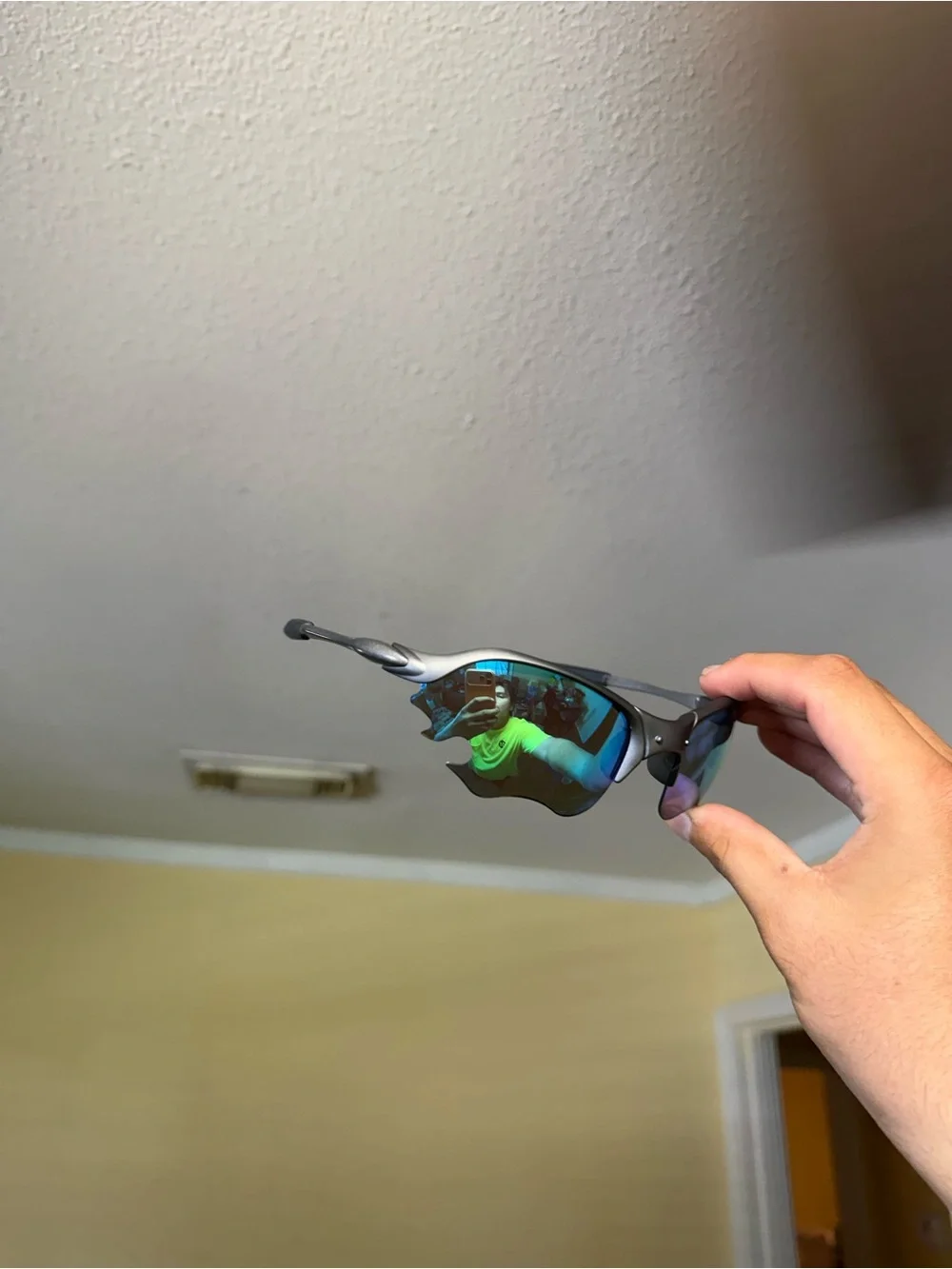 Sport Mirror-Blue Lens Sunglasses - Unbranded Oakley